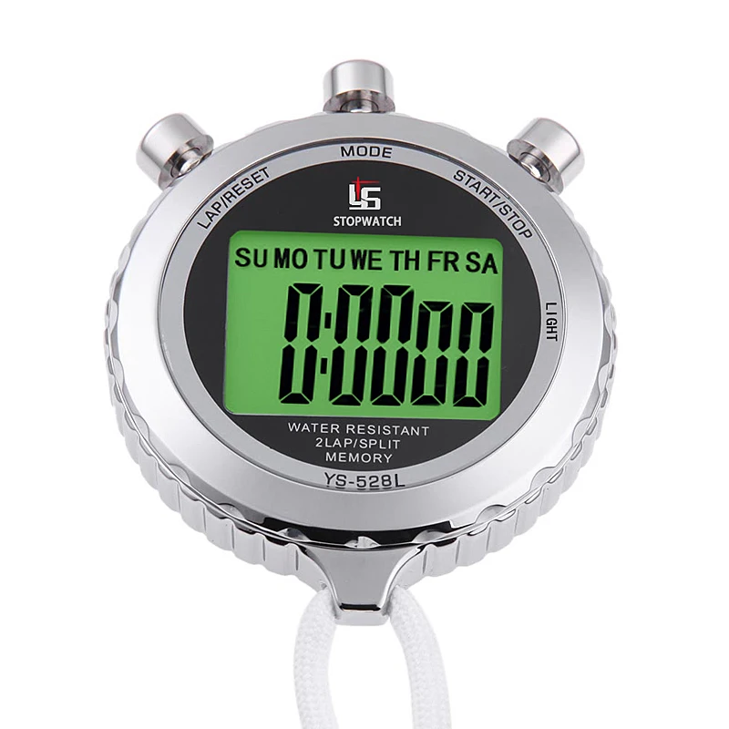 

Single Stopwatch Timer Running Track Training Fitness Exercise with Luminous Countdown 40 Hours Countdown